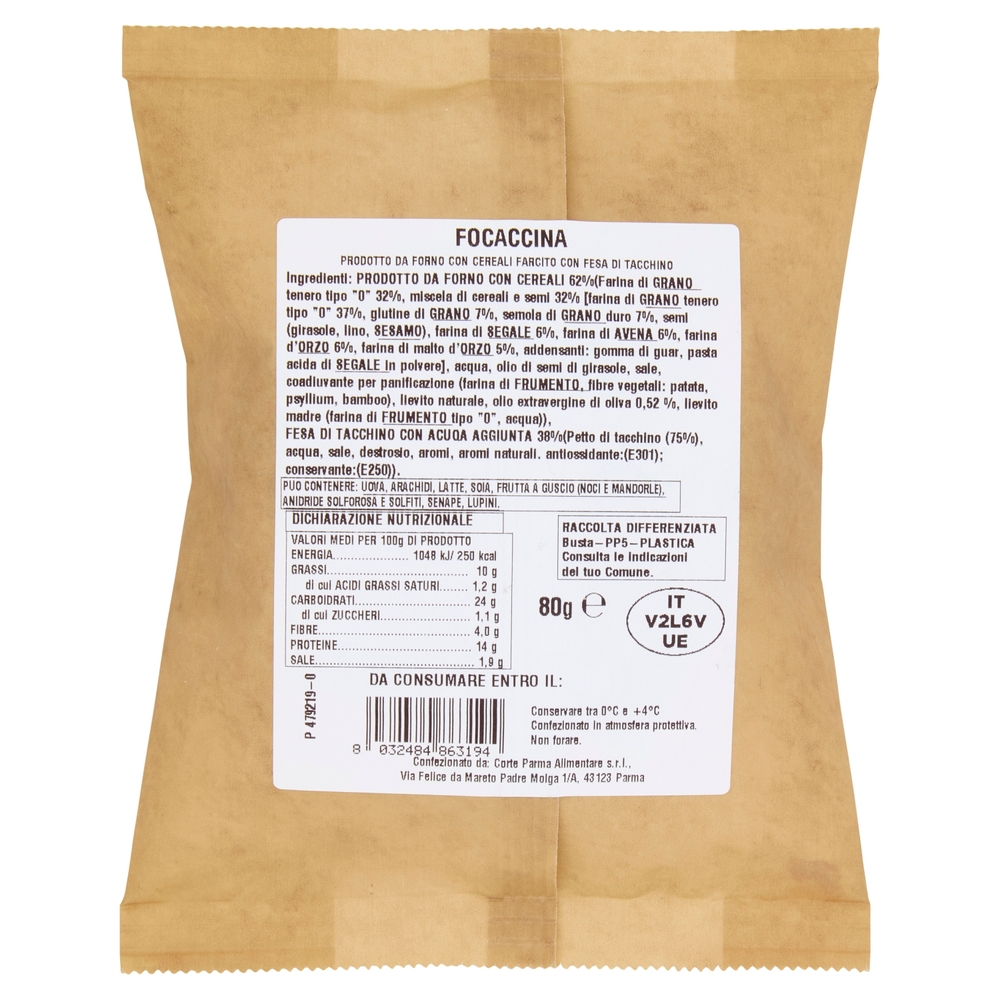 Amoretti Focaccina Tacchino 80 g